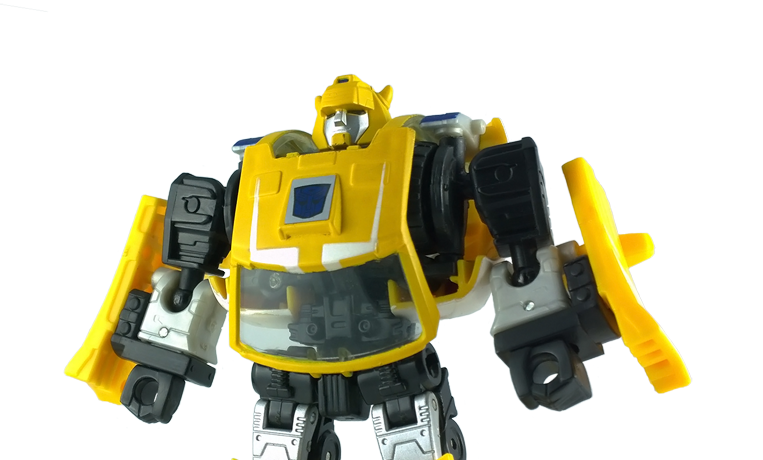 Bumblebee Transformers action figure looking away