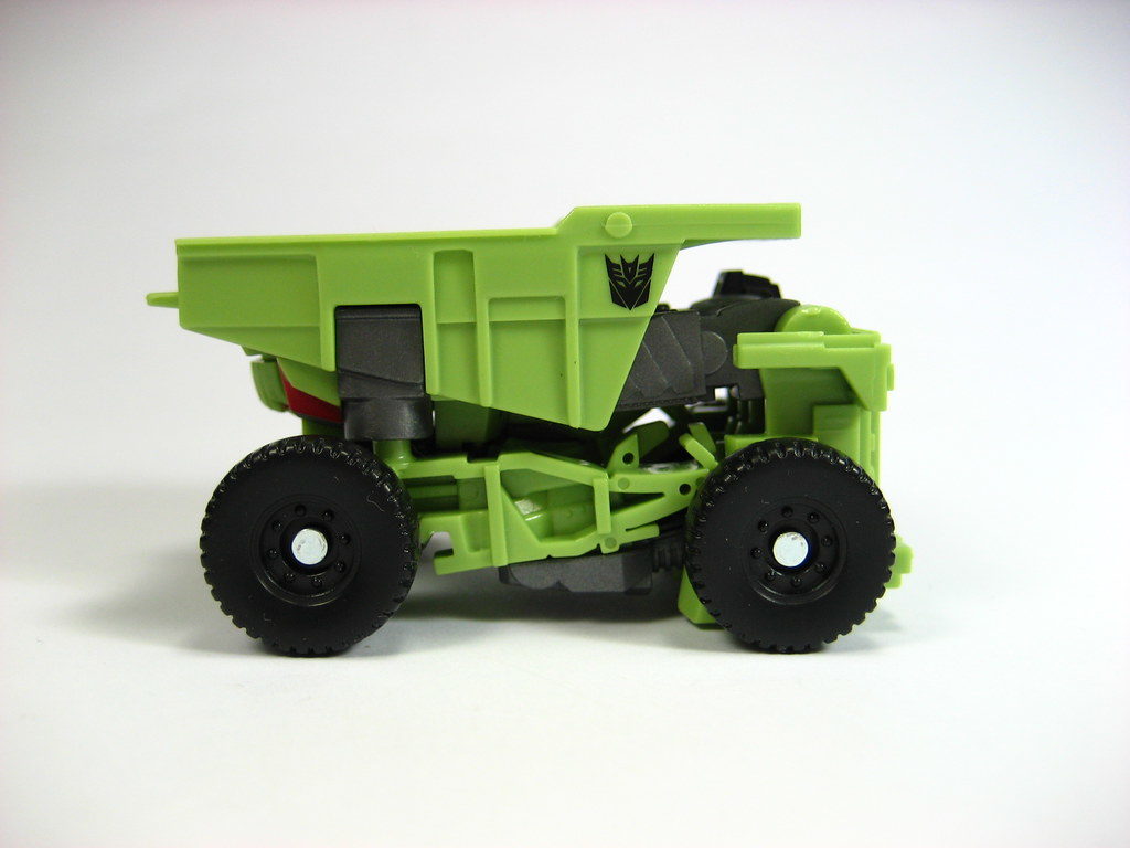 Bright green Long Haul in dump truck form