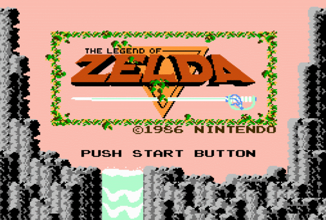 Opening Zelda Game in 1986