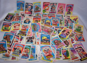 Large amount of Garbage Pail Kid trading cards