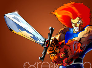 Lion O Thundercat holding a sword
