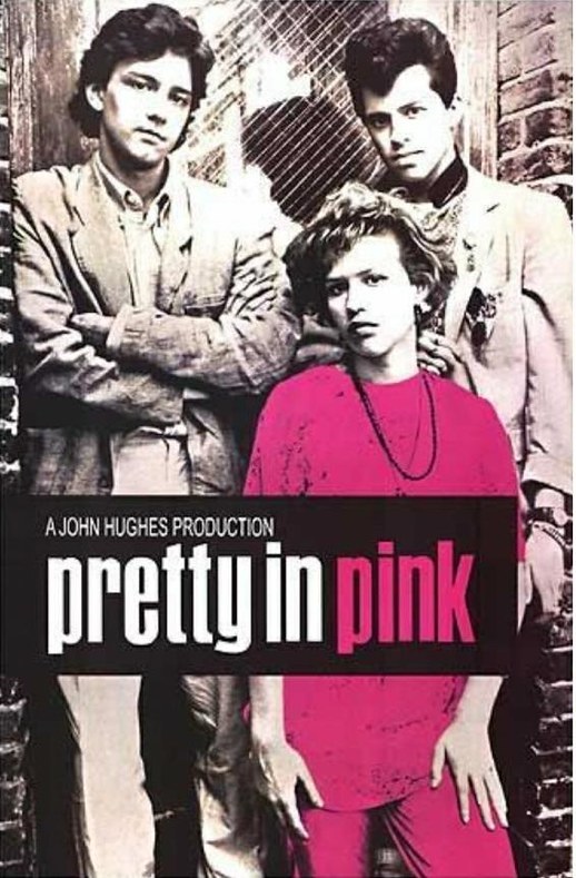 three Pretty in Pink characters posing for movie poster
