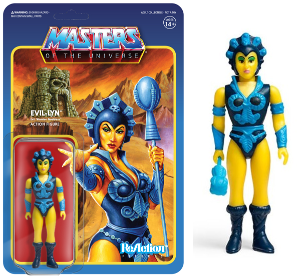 Evil-Lyn action figure inside a packaging