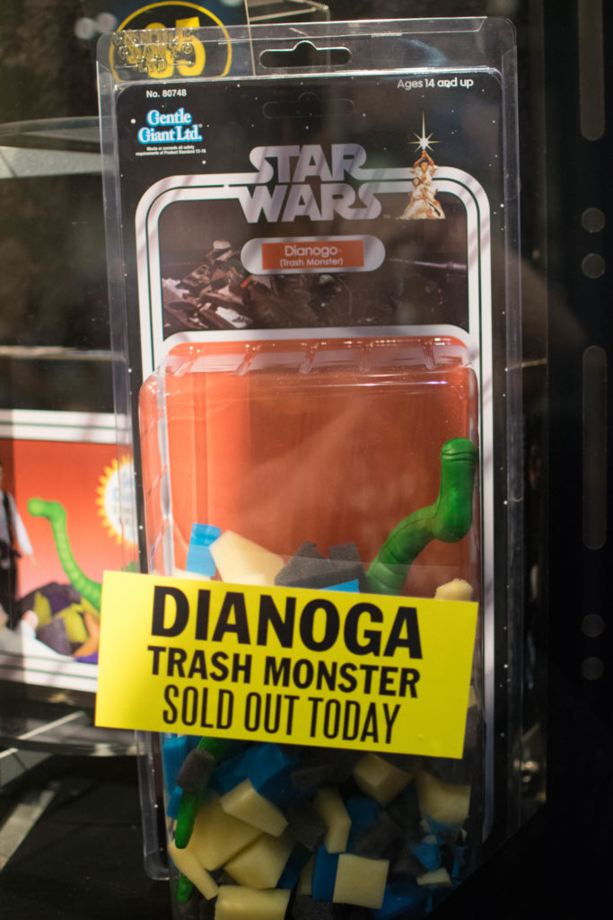 Dianoga toy pieces inside a packaging