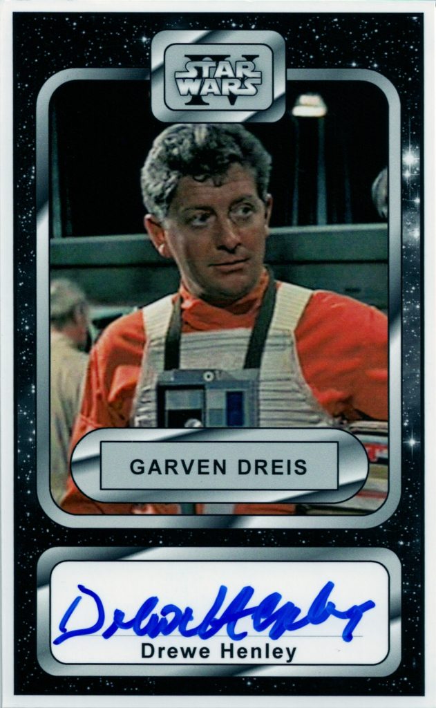 Garven Dreis Star Wars card with signature