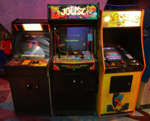 Joust and Pac Man arcade games