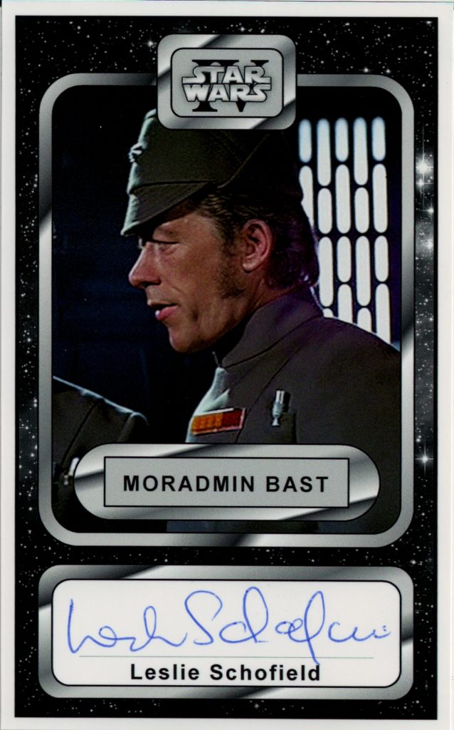 Moradmin Bast Star Wars card with signature