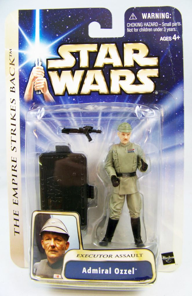 Admiral Kendal Ozzel toy inside a transparent packaging
