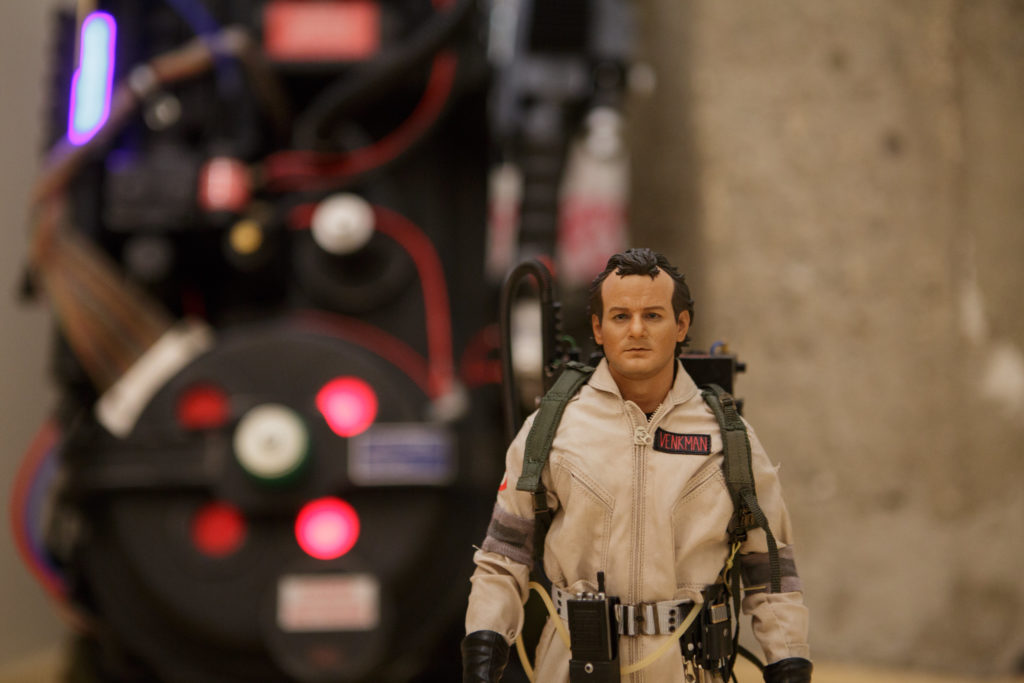 Peter Venkman toy figure in full gear