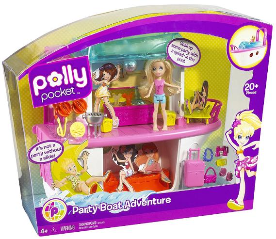 Polly Pocket Party Boat Adventure in a packaging