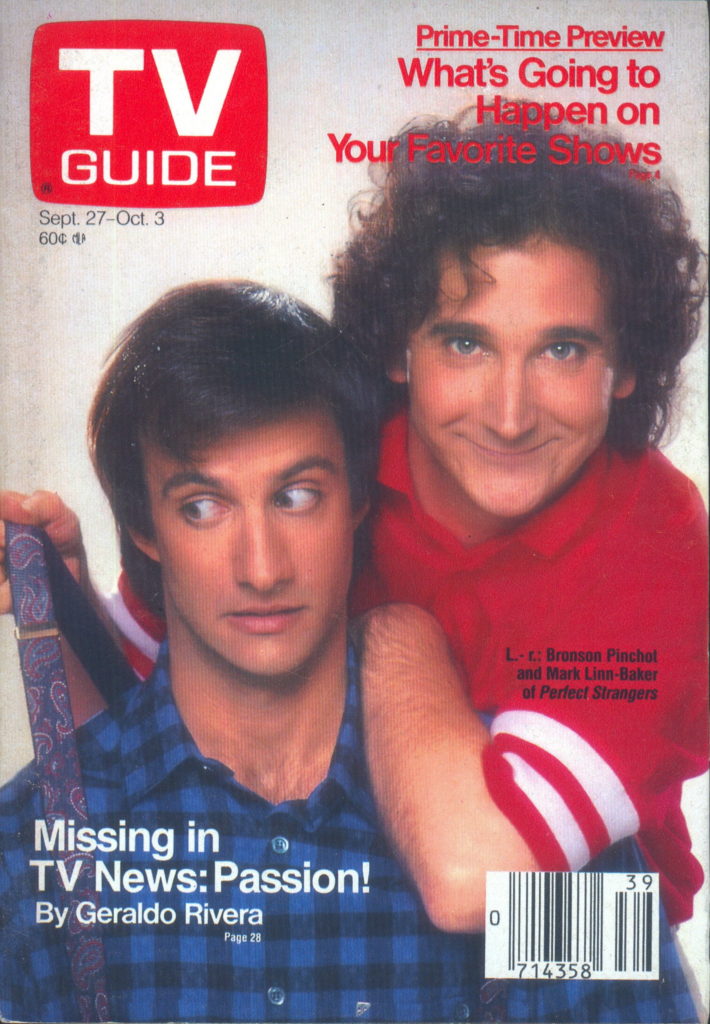 Balki and Larry of Perfect Strangers on a cover of a magazine