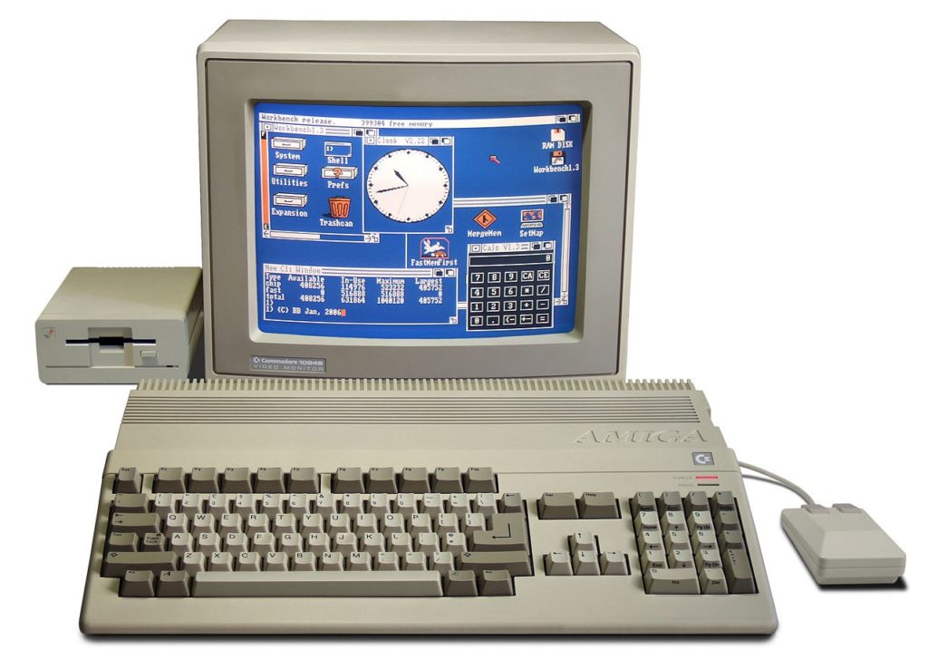 Commodore Amiga personal computer set