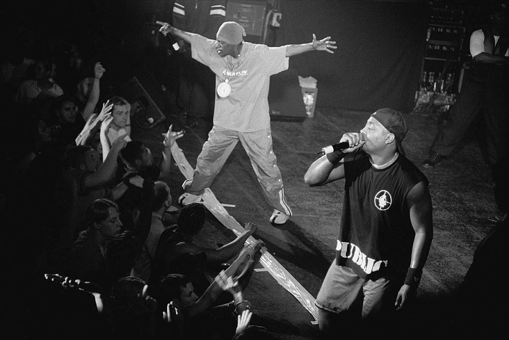 Public Enemy performing on stage